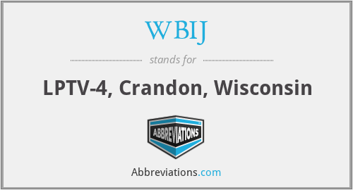 What is the abbreviation for lptv-4, crandon, wisconsin?